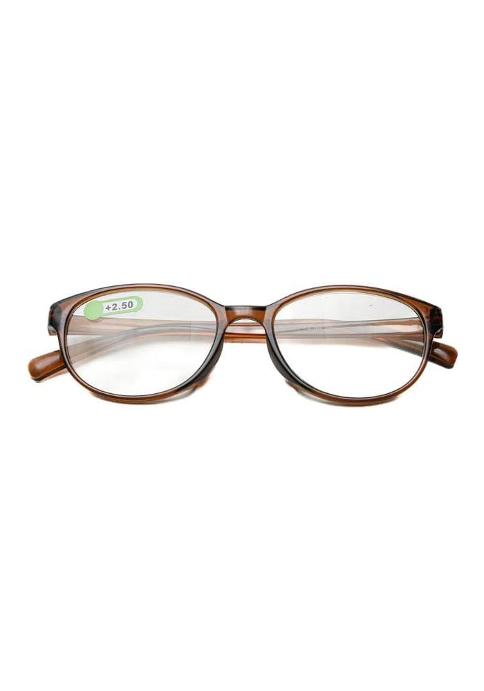 Daiso BLC Reading Glasses +2.5 - Brown Light Blocking Computer Glasses - Image 1